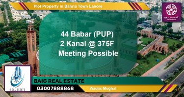 Residential Plot for Sale in Bahria Town, Lahore - (BP-41590)