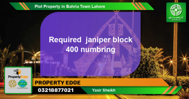 Residential Plot for Sale in Bahria Town, Lahore - (BP-41606)