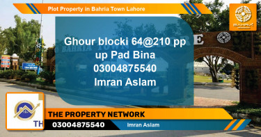 Residential Plot for Sale in Bahria Town, Lahore - (BP-41625)
