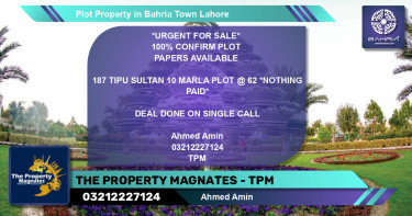 Residential Plot for Sale in Bahria Town, Lahore - (BP-41648)
