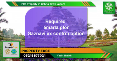 Residential Plot for Sale in Bahria Town, Lahore - (BP-41678)