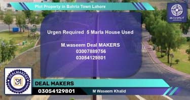 Residential Plot for Sale in Bahria Town, Lahore - (BP-41699)