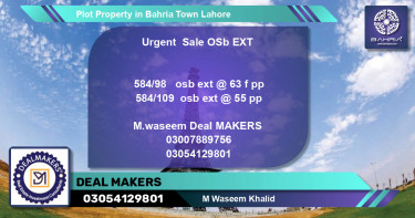 Residential Plot for Sale in Bahria Town, Lahore - (BP-41700)