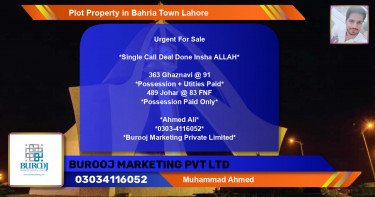 Residential Plot for Sale in Bahria Town, Lahore - (BP-41706)