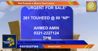 Residential Plot for Sale in Bahria Town, Lahore - (BP-41785)