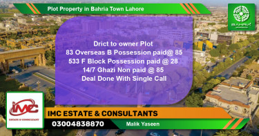 Residential Plot for Sale in Bahria Town, Lahore - (BP-41796)