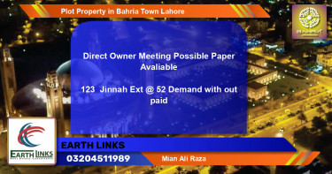 Residential Plot for Sale in Bahria Town, Lahore - (BP-41847)