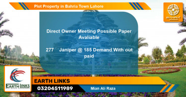 Residential Plot for Sale in Bahria Town, Lahore - (BP-41863)
