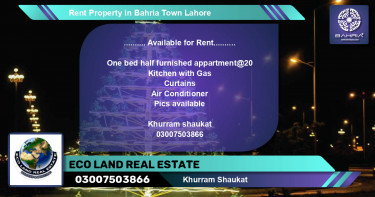 Residential Property for Rent in Bahria Town, Lahore - (BP-41889)