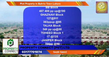 Residential Plot for Sale in Bahria Town, Lahore - (BP-41953)