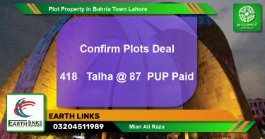 Residential Plot for Sale in Bahria Town, Lahore - (BP-41965)
