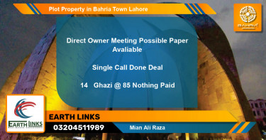 Residential Plot for Sale in Bahria Town, Lahore - (BP-41981)