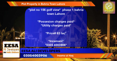 Residential Plot for Sale in Bahria Town, Lahore - (BP-41999)