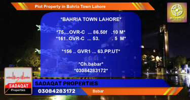 Residential Plot for Sale in Bahria Town, Lahore - (BP-42021)
