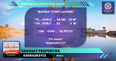 Residential Plot for Sale in Bahria Town, Lahore - (BP-42022)
