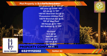 Residential Plot for Sale in Bahria Town, Lahore - (BP-42035)