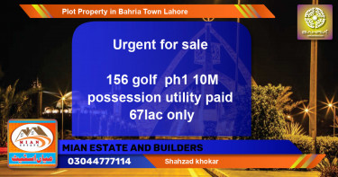 Residential Plot for Sale in Bahria Town, Lahore - (BP-42040)