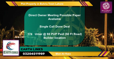 Residential Plot for Sale in Bahria Town, Lahore - (BP-42041)