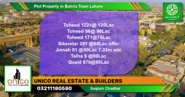 Residential Plot for Sale in Bahria Town, Lahore - (BP-42060)