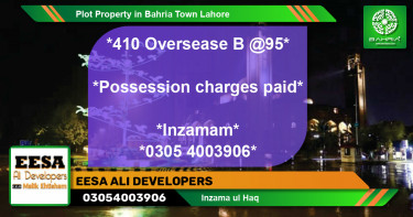 Residential Plot for Sale in Bahria Town, Lahore - (BP-42078)