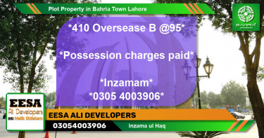 Residential Plot for Sale in Bahria Town, Lahore - (BP-42081)