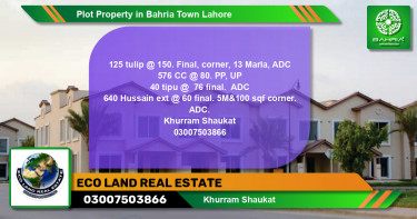 Residential Plot for Sale in Bahria Town, Lahore - (BP-42101)