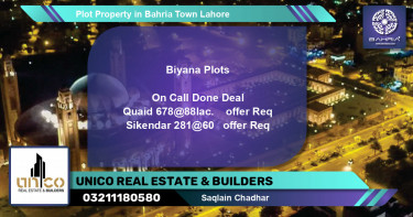 Residential Plot for Sale in Bahria Town, Lahore - (BP-42106)