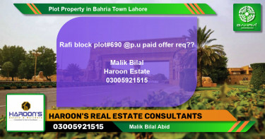 Residential Plot for Sale in Bahria Town, Lahore - (BP-42107)