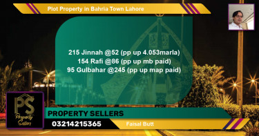 Residential Plot for Sale in Bahria Town, Lahore - (BP-42118)