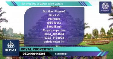 Residential Plot for Sale in Bahria Town, Lahore - (BP-42142)