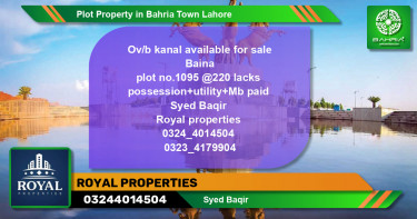 Residential Plot for Sale in Bahria Town, Lahore - (BP-42145)