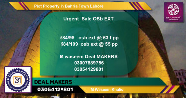 Residential Plot for Sale in Bahria Town, Lahore - (BP-42149)