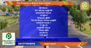 Residential Plot for Sale in Bahria Town, Lahore - (BP-42199)