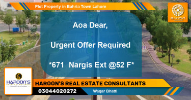 Residential Plot for Sale in Bahria Town, Lahore - (BP-42724)