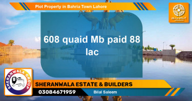 Residential Plot for Sale in Bahria Town, Lahore - (BP-42727)