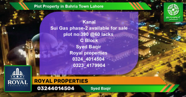Residential Plot for Sale in Bahria Town, Lahore - (BP-42762)