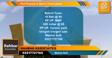 Residential Plot for Sale in Bahria Town, Lahore - (BP-42830)
