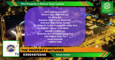 Residential Plot for Sale in Bahria Town, Lahore - (BP-42855)
