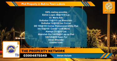 Residential Plot for Sale in Bahria Town, Lahore - (BP-42856)