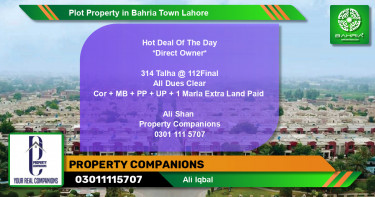 Residential Plot for Sale in Bahria Town, Lahore - (BP-42886)