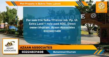 Residential Plot for Sale in Bahria Town, Lahore - (BP-42890)