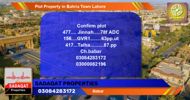 Residential Plot for Sale in Bahria Town, Lahore - (BP-42908)