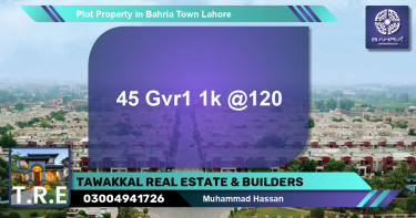 Residential Plot for Sale in Bahria Town, Lahore - (BP-42914)