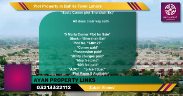 Residential Plot for Sale in Bahria Town, Lahore - (BP-42989)