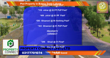 Residential Plot for Sale in Bahria Town, Lahore - (BP-42991)
