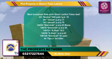 Residential Plot for Sale in Bahria Town, Lahore - (BP-43012)