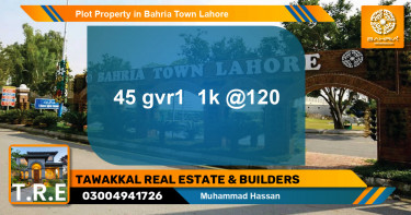 Residential Plot for Sale in Bahria Town, Lahore - (BP-43019)