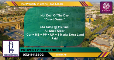 Residential Plot for Sale in Bahria Town, Lahore - (BP-43046)