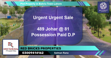 Residential Plot for Sale in Bahria Town, Lahore - (BP-43047)