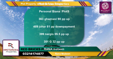 Residential Plot for Sale in Bahria Town, Lahore - (BP-43049)